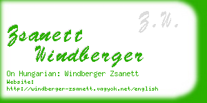 zsanett windberger business card